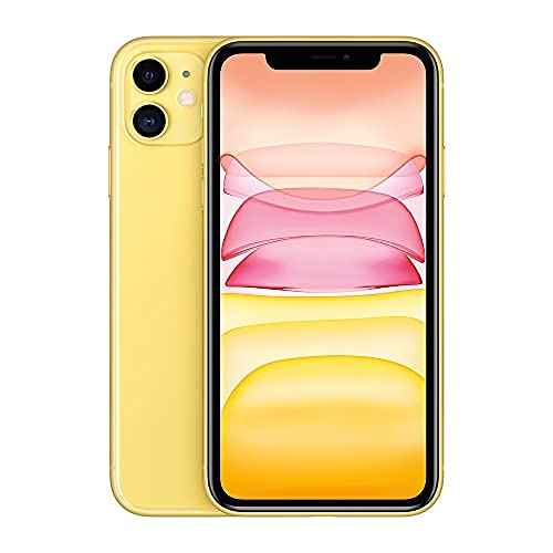 Apple iPhone 11, 64GB, Yellow – Fully Unlocked (Renewed Premium)