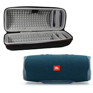 JBL Charge 4 Waterproof Wireless Bluetooth Speaker Bundle with Portable Hard Case – Blue