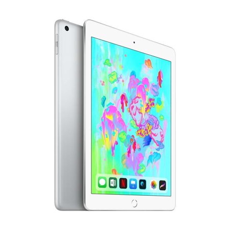 Apple iPad 9.7in with WiFi, 32GB-Silver (2017 Newest Model) (Renewed)