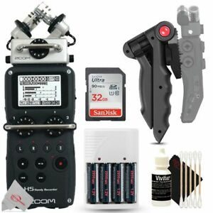 Zoom H5 4-Track Portable Recorder for Audio for Video, Music, and Podcasting, Stereo Microphones, 2 XLR/TRS Inputs, USB Audio Interface, Battery Powered