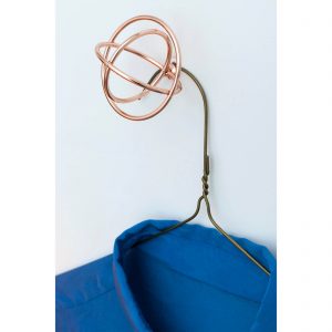 Kikkerland Copper Atomic Wall Hook Small