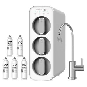 Under Sink Filtration System Integrated Dual Carbon Waterdrop TSC-W