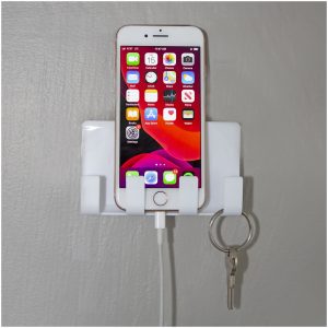 Wall Mounted Phone Holder – White